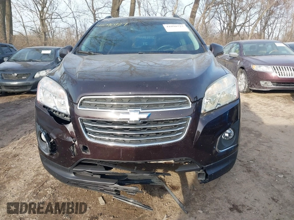 2015 Chevrolet Trax LTZ with VIN KL7CJTSB9FB101817, listed as a IAAI auction lot 41090727 with 108,959 mi miles. Bid and sale history available at carsss.com. Image 12.