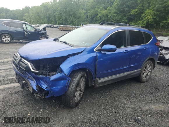 2020 Honda CR-V with VIN NY77082, listed as a Copart auction lot 61235655 with 52,250 mi miles and Salvage title. Bid and sale history available at DreamBid. Image 1.