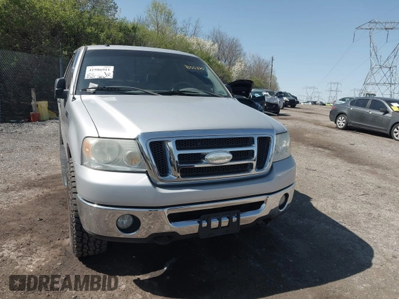 2008 Ford F-150 XLT with VIN 1FTPX14578FB55370, listed as a IAAI auction lot 41986911 with 121,763 mi miles. Bid and sale history available at carsss.com. Image 6.