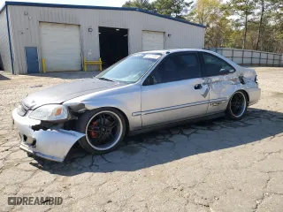 2000 Honda Civic EX with VIN 1HGEJ8244YL100664, listed as a Copart auction lot 50177735 with 211,236 mi miles and Salvage Title. Bid and sale history available at carsss.com. Image 1.
