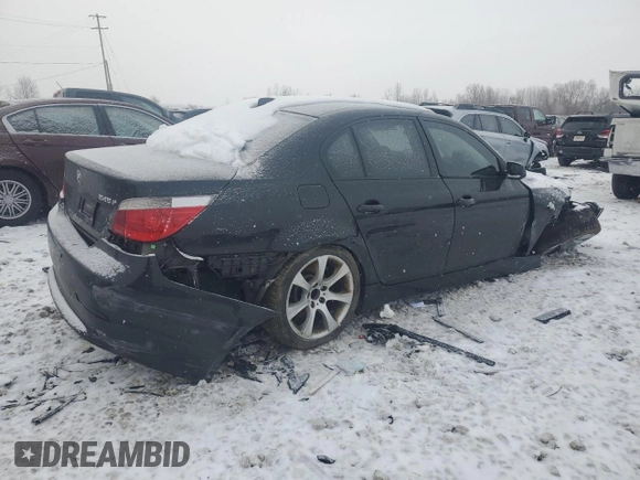 2005 BMW 5 Series 545i with VIN WBANB33535CN67413, listed as a Copart auction lot 85008444 with 172,715 mi miles and Clean Title. Bid and sale history available at carsss.com. Image 3.