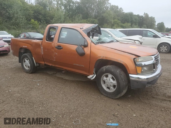 2005 GMC Canyon SLE Z85 with VIN 1GTCS196158179968, listed as a Copart auction lot 69777234 with 0 mi miles and Clean Title. Bid and sale history available at carsss.com. Image 4.