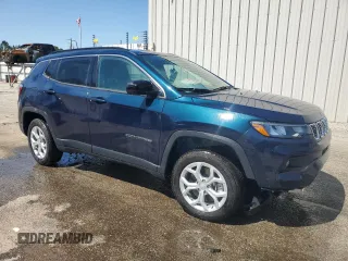 2024 Jeep Compass Latitude with VIN 3C4NJDBN4RT175595, listed as a Copart auction lot 49014975 with 12,022 mi miles and Clean Title. Bid and sale history available at carsss.com. Image 4.
