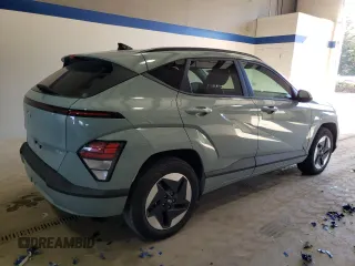 2024 Hyundai Kona SEL with VIN KM8HC3A62RU005782, listed as a Copart auction lot 76996344 with 2,974 mi miles and Salvage Title. Bid and sale history available at DreamBid. Image 3.
