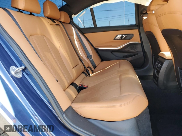 2022 BMW 3 Series 330i with VIN 3MW5R1J09N8C25348, listed as a Copart auction lot 52197805 with 29,370 mi miles and Salvage title. Bid and sale history available at DreamBid. Image 11.