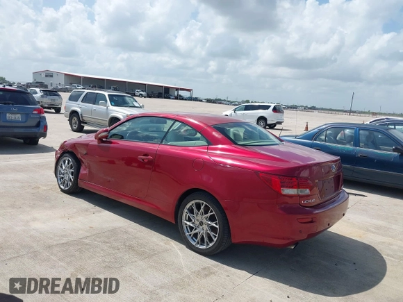 2010 Lexus IS 250 C with VIN JTHFF2C29A2503788, listed as a IAAI auction lot 42538421 with 192,209 mi miles and . Bid and sale history available at DreamBid. Image 3.