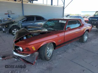 1970 Ford Mustang z VIN 0R01L127755, wystawiony jako Copart lot #67901124 z przebiegiem 67 684 mil mil oraz Szkody całkowita. Historia ofert i sprzedaży dostępna na DreamBid. Obrazek 1.