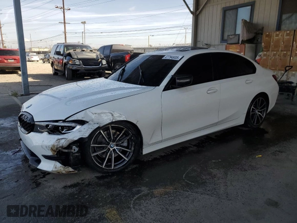 2020 BMW 3 Series 330i with VIN 3MW5R1J05L8B30878, listed as a Copart auction lot 47794935 with 68,108 mi miles and Salvage Title. Bid and sale history available at carsss.com. Image 1.