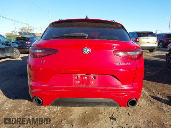 2020 Alfa Romeo Stelvio Sport with VIN ZASPAKAN8L7C87219, listed as a IAAI auction lot 40842412 with 0 mi miles. Bid and sale history available at carsss.com. Image 16.