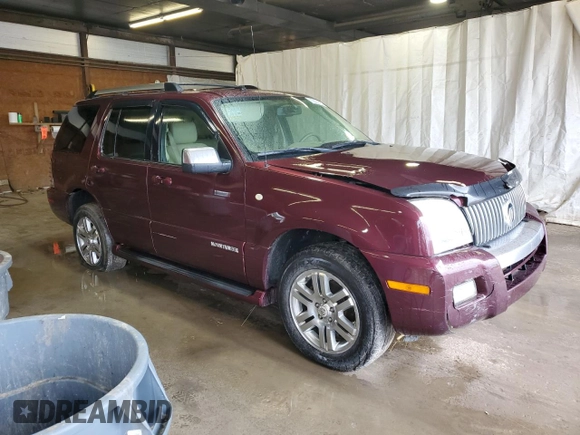 2007 Mercury Mountaineer Premier with VIN 4M2EU48E27UJ03645, listed as a Copart auction lot 60000105 with 225,695 mi miles and Salvage title. Bid and sale history available at DreamBid. Image 4.