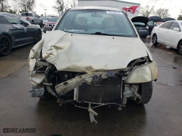 2000 Toyota ECHO with VIN JTDBT1232Y0010571, listed as a Copart auction lot 44158705 with NaN miles and Salvage Title. Bid and sale history available at carsss.com. Image 5.