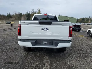 2024 Ford F-150 with VIN 1FTFX2L53RKD08080, listed as a Copart auction lot 43693095 with 4,381 mi miles and Salvage title. Bid and sale history available at DreamBid. Image 6.