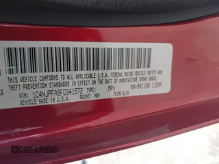 2015 Jeep Patriot High Altitude with VIN 1C4NJPFA9FD341572, listed as a IAAI auction lot 42570960 with 106,264 mi miles and . Bid and sale history available at DreamBid. Image 9.