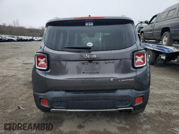 2016 Jeep Renegade Limited with VIN ZACCJADT2GPD73694, listed as a Copart auction lot 49992635 with Not Provided miles and Salvage Title. Bid and sale history available at DreamBid. Image 6.
