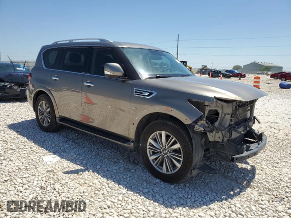 2018 Infiniti QX80 with VIN JN8AZ2NF0J9660222, listed as a Copart auction lot 51170465 with 94,861 mi miles and Salvage Title. Bid and sale history available at carsss.com. Image 4.