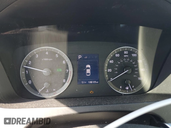2015 Hyundai Sonata Sport with VIN 5NPE34AF9FH093247, listed as a Copart auction lot 47123355 with 106,105 mi miles and Clean title. Bid and sale history available at DreamBid. Image 9.