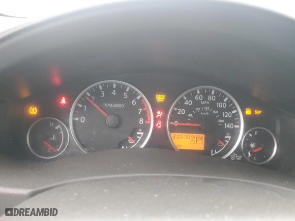 2007 Nissan Pathfinder S with VIN 5N1AR18UX7C614615, listed as a Copart auction lot 44821335 with 205,309 mi miles and Salvage Title. Bid and sale history available at carsss.com. Image 9.