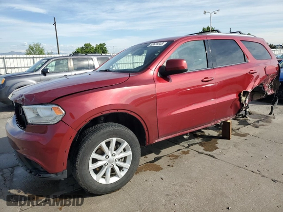 2015 Dodge Durango SXT with VIN 1C4RDJAG1FC114769, listed as a Copart auction lot 58638545 with 143,193 mi miles and Salvage title. Bid and sale history available at DreamBid. Image 1.