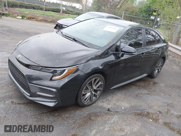 2021 Toyota Corolla XSE with VIN 5YFT4MCE1MP078086, listed as a IAAI auction lot 41894806 with 77,412 mi miles. Bid and sale history available at carsss.com. Image 17.