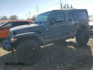 2018 Jeep Wrangler Unlimited Sport S with VIN 1C4HJXDG7JW298738, listed as a Copart auction lot 49312355 with 69,983 mi miles and Salvage title. Bid and sale history available at DreamBid. Image 1.
