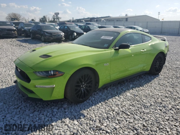 2020 Ford Mustang GT with VIN 1FA6P8CF2L5145624, listed as a Copart auction lot 48659495 with 80,888 mi miles and Salvage Title. Bid and sale history available at carsss.com. Image 1.