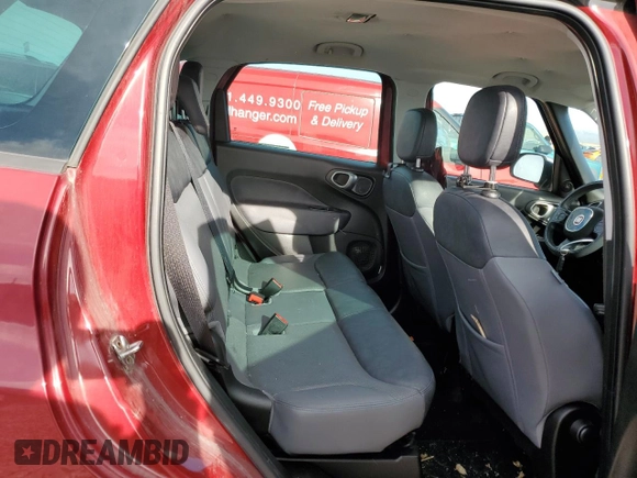 2014 FIAT 500L Lounge with VIN ZFBCFACHXEZ029174, listed as a Copart auction lot 80573714 with 72,099 mi miles and Salvage Title. Bid and sale history available at carsss.com. Image 10.
