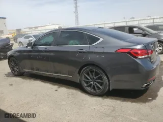 2018 Genesis G80 3.8L with VIN KMHGN4JE2JU277420, listed as a Copart auction lot 67351614 with 145,203 mi miles and Salvage Title. Bid and sale history available at carsss.com. Image 2.