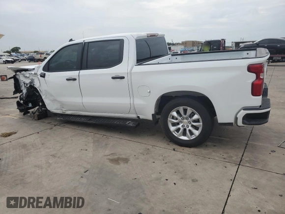 2024 Chevrolet Silverado 1500 Custom with VIN 3GCPABEK4RG267443, listed as a Copart auction lot 70267084 with 11,304 mi miles and Salvage Title. Bid and sale history available at DreamBid. Image 2.