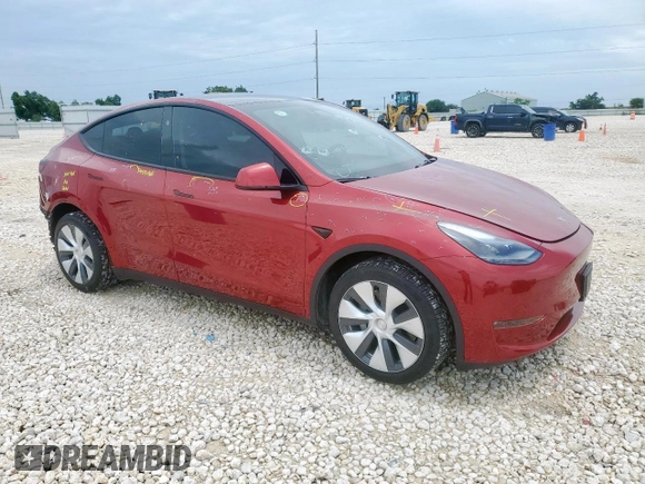 2024 Tesla Model Y Long Range with VIN 7SAYGDEE3RA224498, listed as a Copart auction lot 60441175 with 19,081 mi miles and Clean title. Bid and sale history available at DreamBid. Image 4.