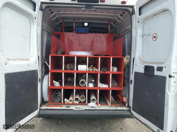 2019 Ram ProMaster Cargo Van with VIN 3C6TRVDG3KE563133, listed as a Copart auction lot 68084554 with 87,820 mi miles and Salvage Title. Bid and sale history available at carsss.com. Image 10.