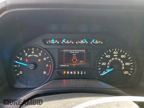 2017 Ford F-150 XL with VIN 1FTMF1C82HKC42585, listed as a Copart auction lot 53367555 with 130,630 mi miles and Salvage title. Bid and sale history available at DreamBid. Image 9.