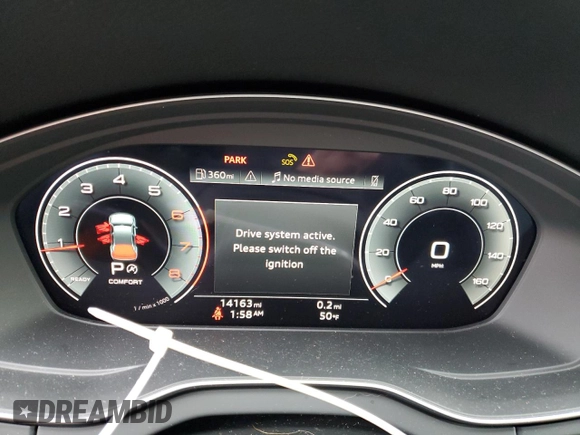 2024 Audi Q5 Premium Plus with VIN WA1BBAFY4R2014436, listed as a Copart auction lot 49390285 with 14,163 mi miles and Salvage title. Bid and sale history available at DreamBid. Image 9.