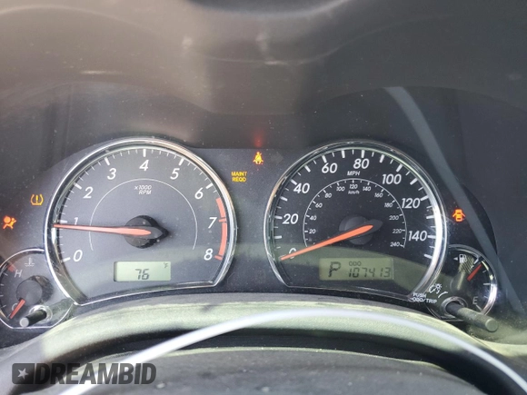 2013 Toyota Corolla L with VIN 5YFBU4EE9DP212254, listed as a Copart auction lot 53374405 with 107,413 mi miles and Salvage Title. Bid and sale history available at carsss.com. Image 9.