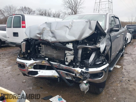 2021 Ram 1500 Big Horn with VIN 1C6RRFFG8MN723311, listed as a IAAI auction lot 41476374 with 39,355 mi miles and . Bid and sale history available at DreamBid. Image 6.