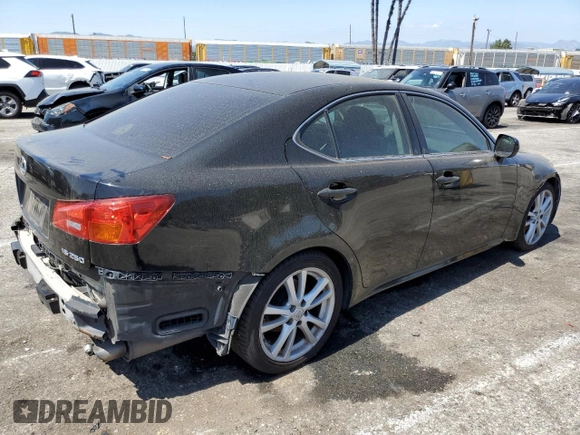 2006 Lexus IS 250 z VIN JTHBK262065021755, wystawiony jako Copart lot #57726395 z przebiegiem 167 388 mil mil oraz Czysty tytuł • Clean title. Historia ofert i sprzedaży dostępna na DreamBid. Obrazek 3.
