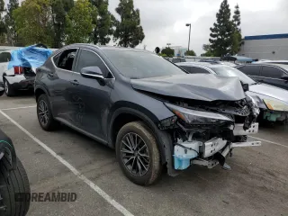 2023 Lexus NX with VIN JTJAKCEZ3P5007686, listed as a Copart auction lot 56411773 with 9,169 mi miles. Bid and sale history available at carsss.com. Image 4.
