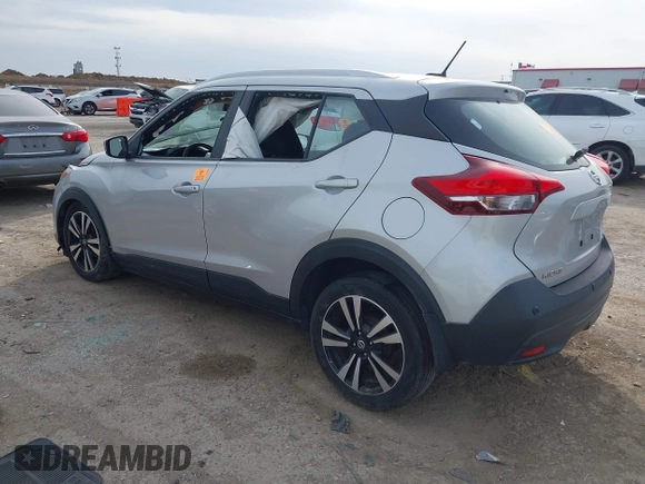 2020 Nissan Kicks SV with VIN 3N1CP5CV1LL506511, listed as a IAAI auction lot 41743393 with 59,869 mi miles. Bid and sale history available at carsss.com. Image 3.
