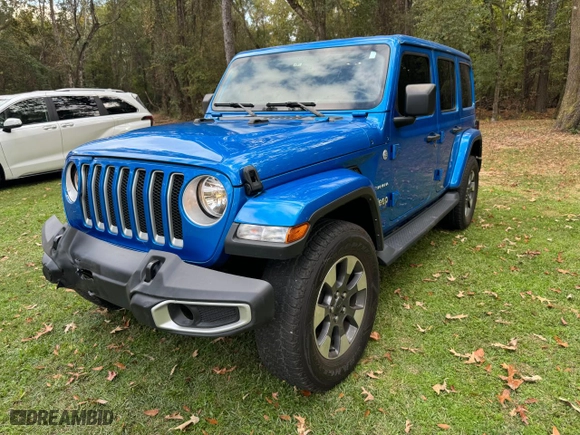 2022 Jeep Wrangler Unlimited Sahara Altitude with VIN 1C4HJXEG6NW248854, listed as a Copart auction lot 80591644 with 33,569 mi miles and Clean Title. Bid and sale history available at carsss.com. Image 2.
