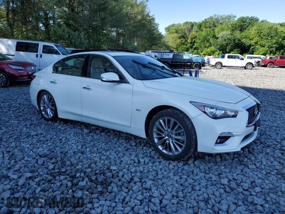 2019 Infiniti Q50 Luxe с VIN JN1EV7AR6KM558527, выставлен на аукционе Copart как лот 57561275 с пробегом 67 773 миль миль и Списание • Salvage title. История ставок и продаж доступна на DreamBid. Изображение 4.
