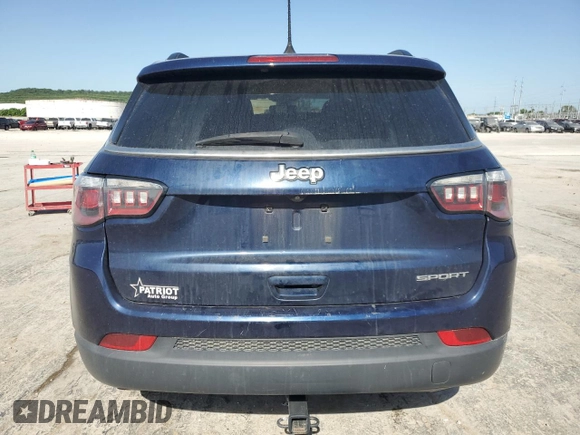 2020 Jeep Compass Sport с VIN 3C4NJCAB8LT169629, выставлен на аукционе Copart как лот 57229625 с пробегом 115 461 миль миль и Списание • Salvage title. История ставок и продаж доступна на DreamBid. Изображение 6.