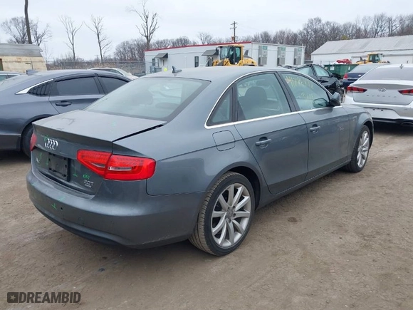 2013 Audi A4 Premium Plus with VIN WAUHFAFLXDN045932, listed as a IAAI auction lot 41786878 with 117,551 mi miles. Bid and sale history available at carsss.com. Image 4.