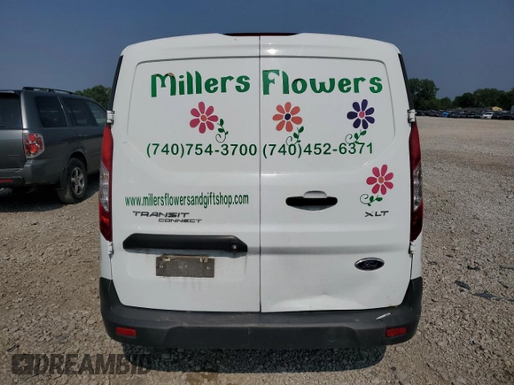 2015 Ford Transit Connect XLT with VIN NM0LS6F74F1219123, listed as a Copart auction lot 58958965 with 169,279 mi miles and Salvage title. Bid and sale history available at DreamBid. Image 6.