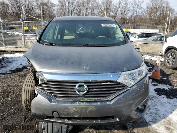 2017 Nissan Quest SV with VIN JN8AE2KPXH9165769, listed as a Copart auction lot 89239835 with 82097 miles and Salvage Title. Bid and sale history available at carsss.com. Image 5.