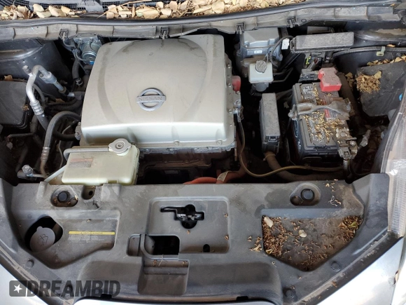 2015 Nissan LEAF SV with VIN 1N4AZ0CP2FC325684, listed as a Copart auction lot 48825085 with 38,342 mi miles and Salvage Title. Bid and sale history available at DreamBid. Image 11.