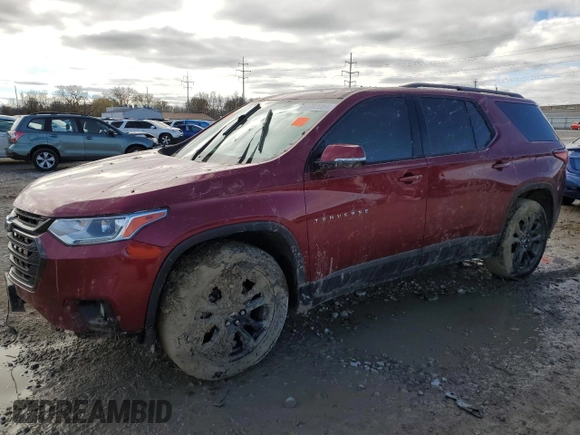 2018 Chevrolet Traverse RS with VIN 1GNERJKX0JJ156862, listed as a Copart auction lot 80392054 with 0 mi miles and Salvage Title. Bid and sale history available at carsss.com. Image 1.