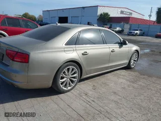 2012 Audi A8 L with VIN WAURVAFD3CN024063, listed as a IAAI auction lot 41706508 with 1 mi miles. Bid and sale history available at carsss.com. Image 4.