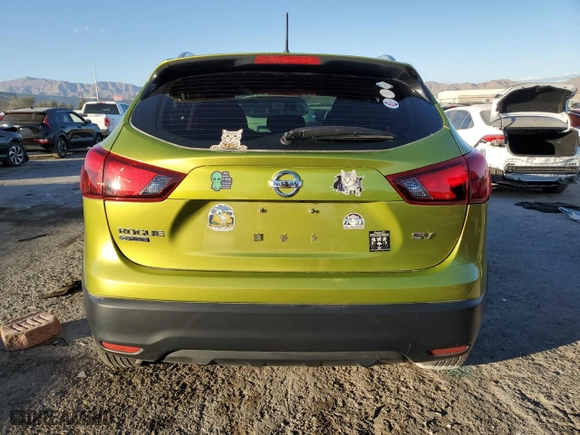 2017 Nissan Rogue Sport SV with VIN JN1BJ1CP9HW011059, listed as a Copart auction lot 43575625 with 78,408 mi miles and Salvage Title. Bid and sale history available at carsss.com. Image 6.