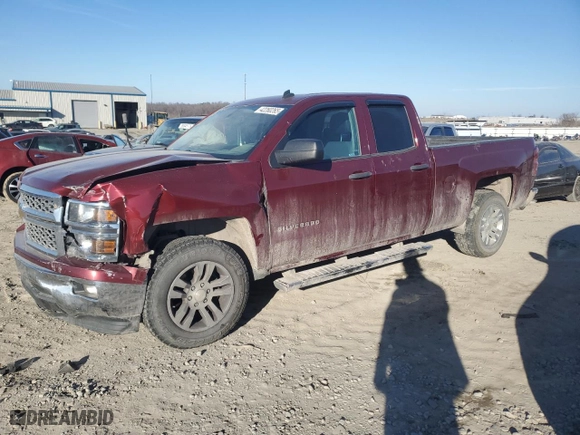 2014 Chevrolet Silverado 1500 LT with VIN 1GCRCREC8EZ198643, listed as a Copart auction lot 42260265 with 165,534 mi miles and Salvage Title. Bid and sale history available at carsss.com. Image 1.