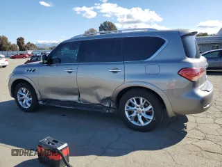 2012 Infiniti QX56 8-passenger with VIN JN8AZ2ND8C9715856, listed as a Copart auction lot 49471125 with 125,346 mi miles and Salvage title. Bid and sale history available at DreamBid. Image 2.