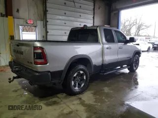 2019 Ram 1500 Rebel z VIN 1C6SRFET4KN725120, wystawiony jako Copart lot #84339724 z przebiegiem 119 075 mil mil oraz Szkoda całkowita • Salvage title. Historia ofert i sprzedaży dostępna na DreamBid. Obrazek 3.